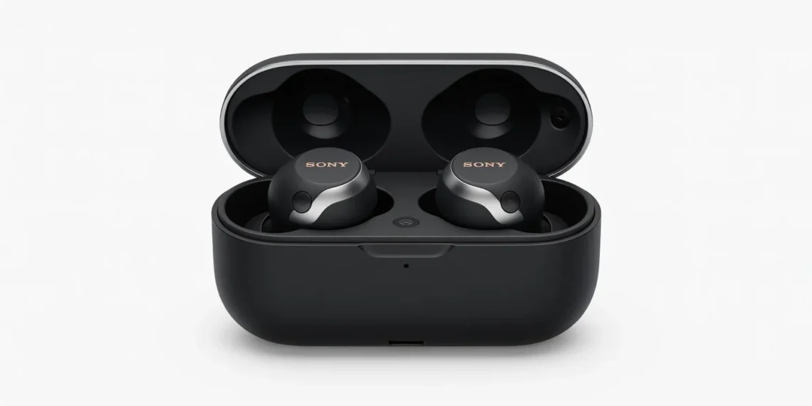 Sony WF-1000XM6 - front design view