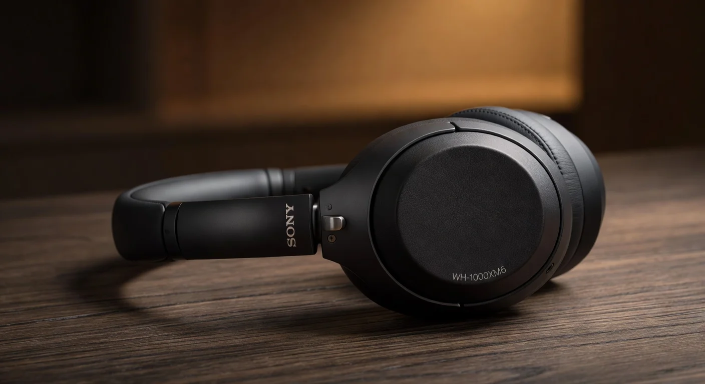 Sony WH-1000XM6 - detail closeup