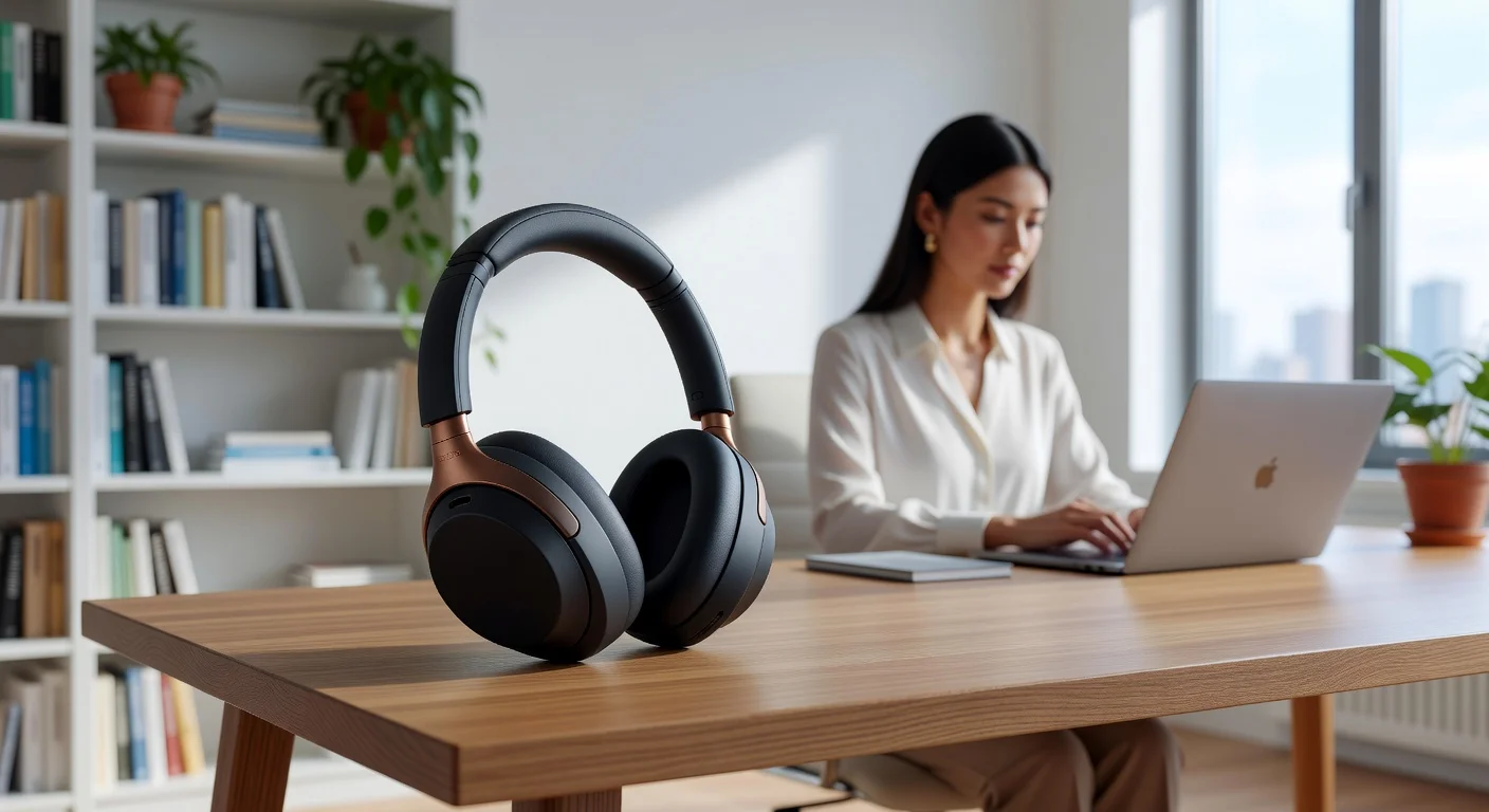 Sony WH-1000XM6 - in-use shot Sony WH-1000XM6 - in-use shot