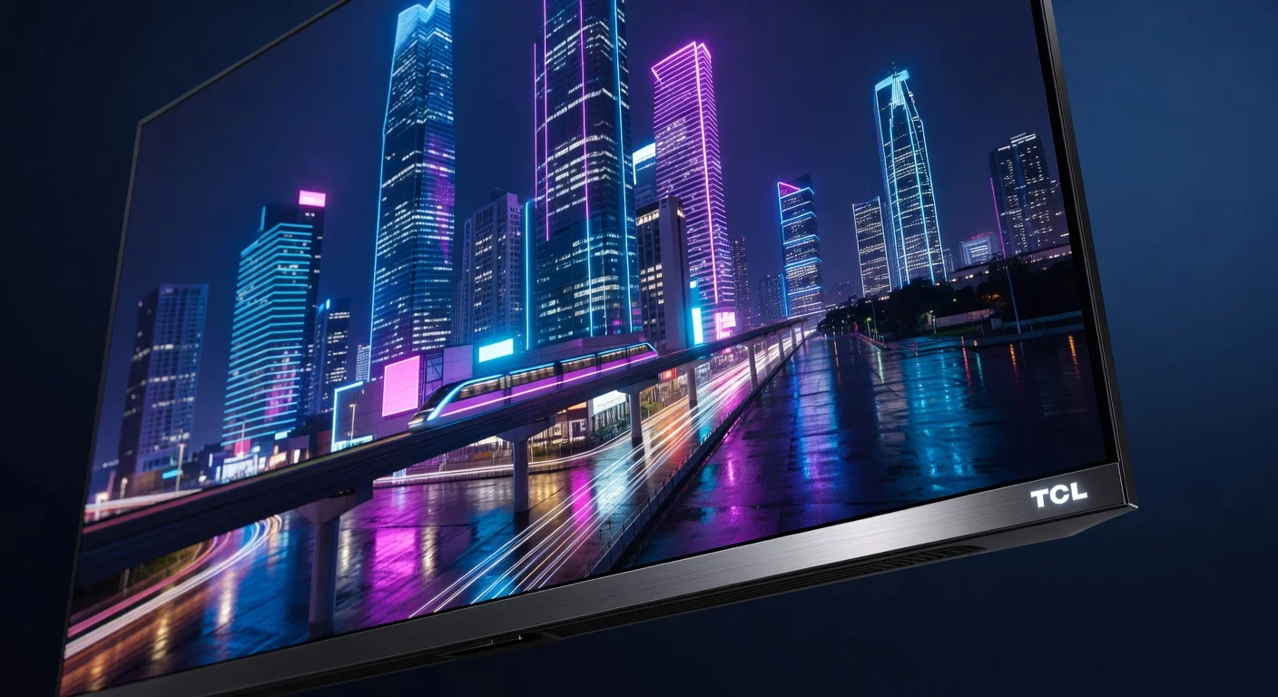 TCL QM9 QLED 8K TV - detail closeup