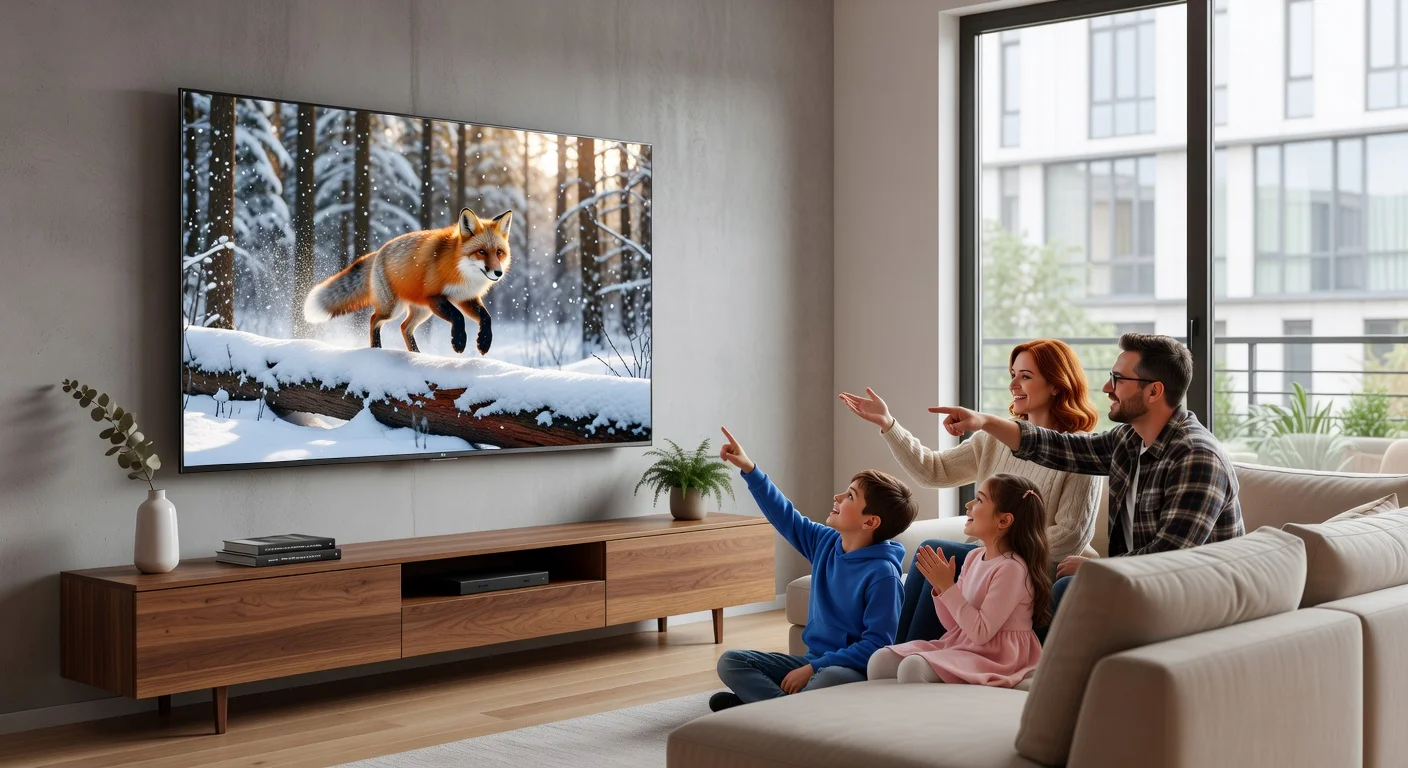 TCL QM9 QLED 8K TV - in-use shot