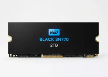 WD Black SN770 2TB NVMe SSD - front design view