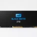 WD Black SN770 2TB NVMe SSD - front design view
