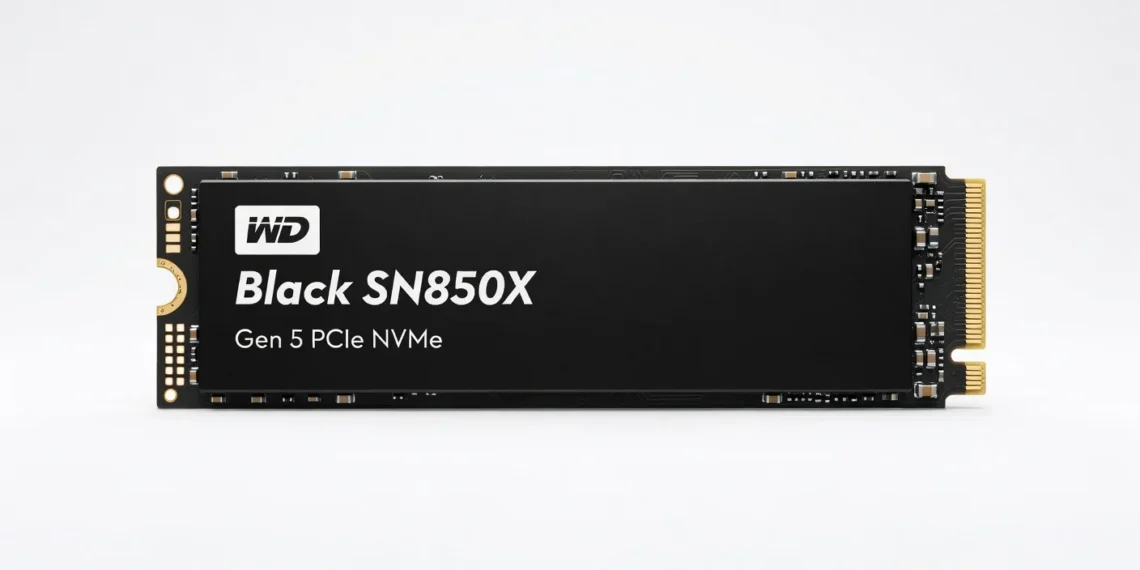 Western Digital Black SN850X Gen 5 - front design view