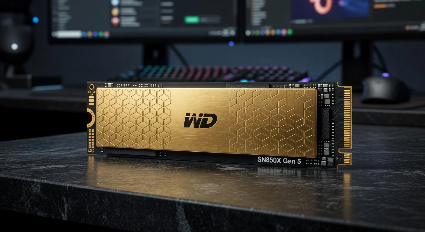 Western Digital Black SN850X Gen 5 - side profile