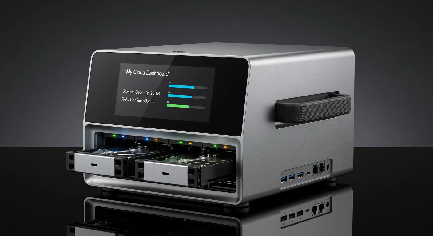 Western Digital My Cloud EX5 Ultra - detail closeup