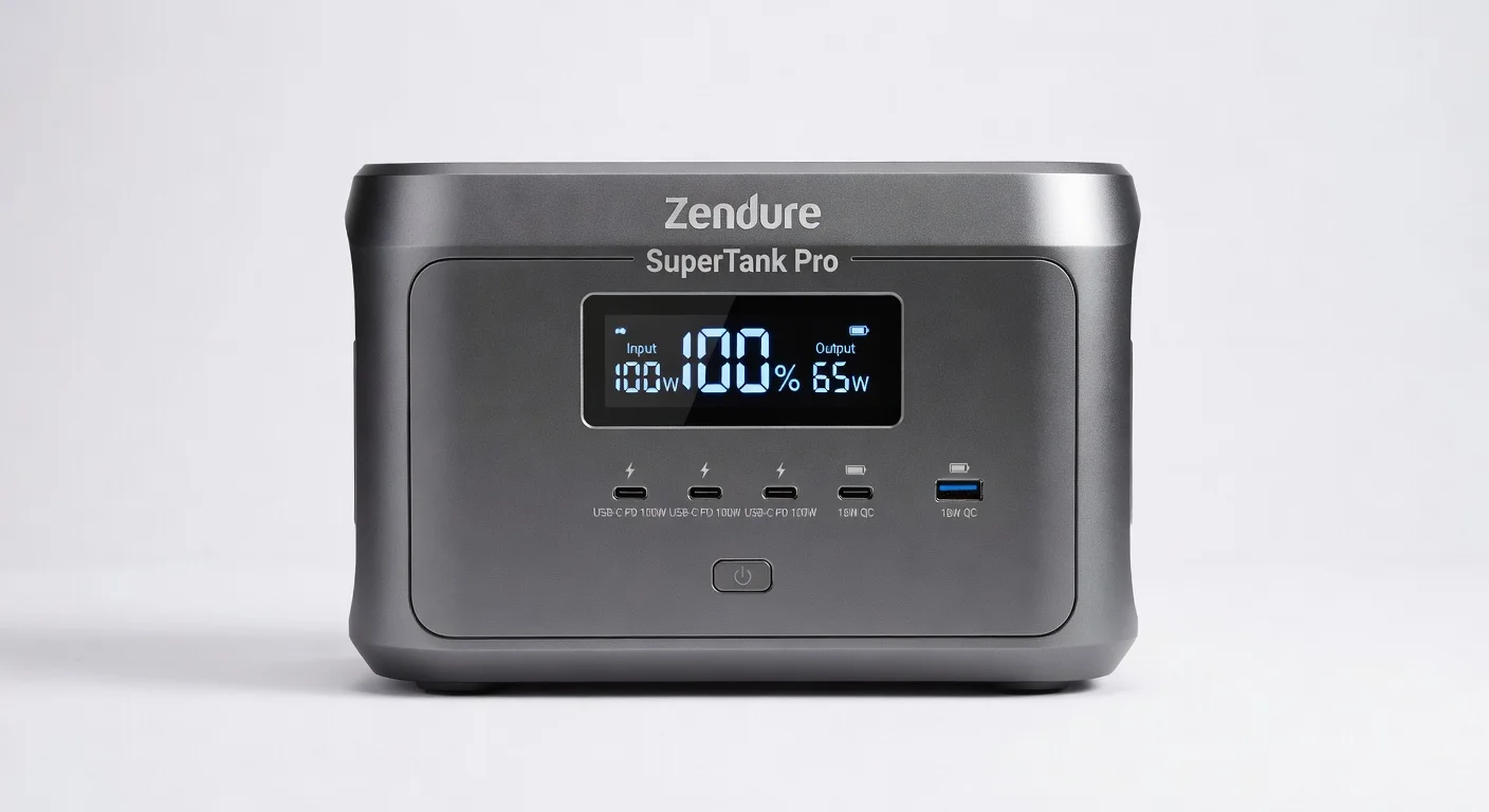 Zendure SuperTank Pro 26800mAh - front design view Zendure SuperTank Pro 26800mAh - front design view