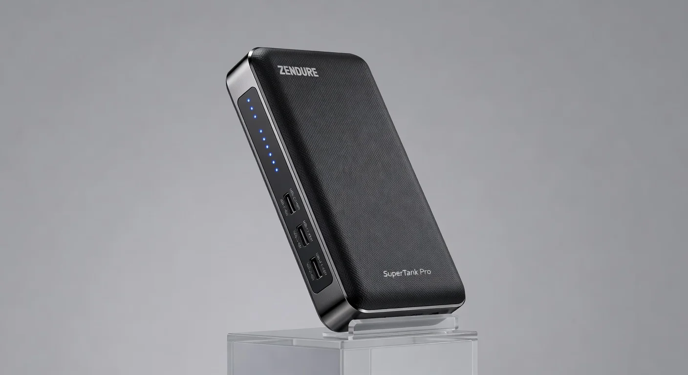 Zendure SuperTank Pro 26800mAh - side profile Zendure SuperTank Pro 26800mAh - side profile