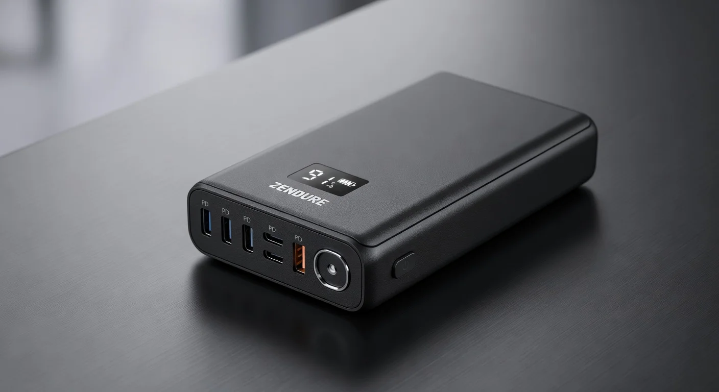 Zendure SuperTank Pro 26800mAh - detail closeup Zendure SuperTank Pro 26800mAh - detail closeup