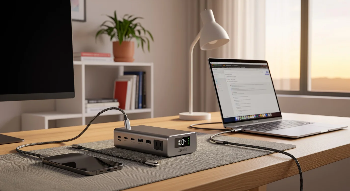 Zendure SuperTank Pro 26800mAh - in-use shot Zendure SuperTank Pro 26800mAh - in-use shot