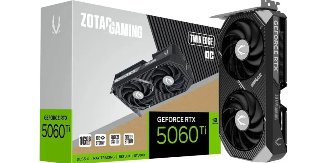 Zotac Twin Edge GeForce RTX 5060 Ti — official Amazon product image