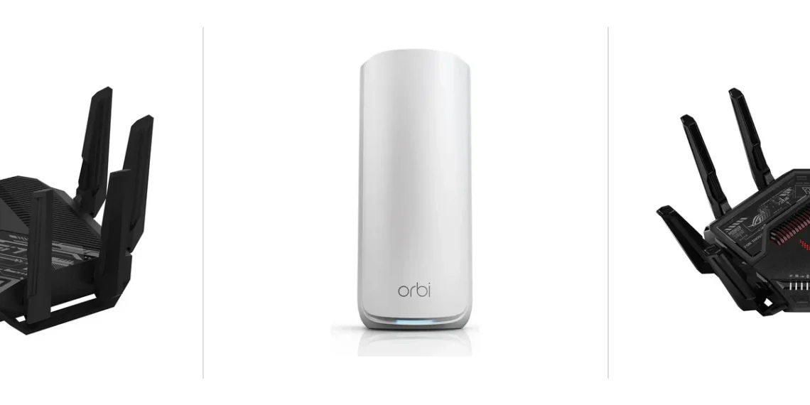 Comparison: Asus RT-BE96U vs. Netgear Orbi 870 vs. Asus ROG Rapture GT-BE98 Pro — side-by-side comparison