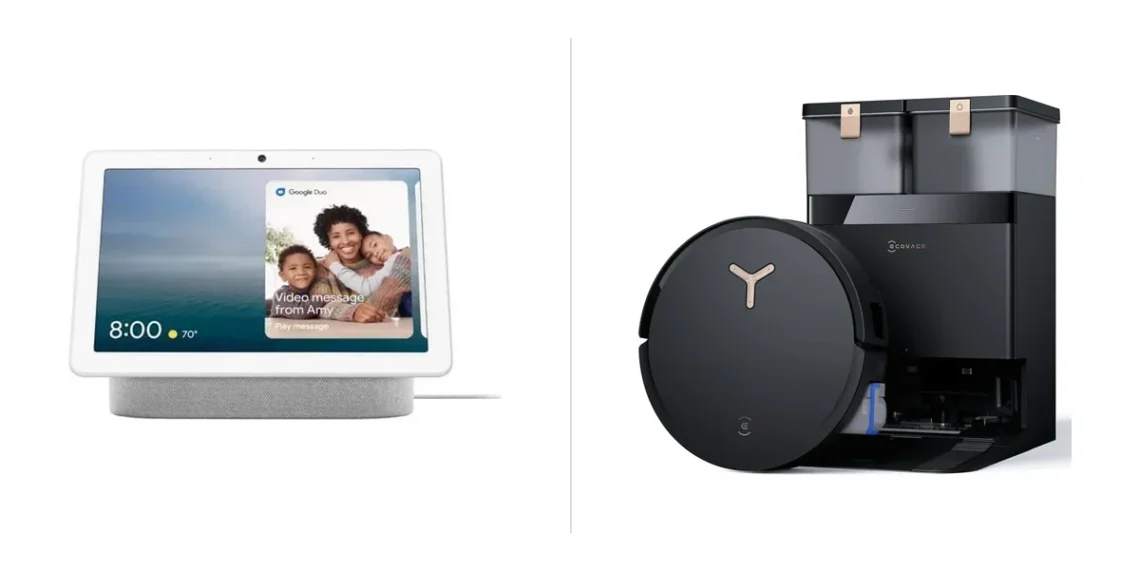 Comparison: Google Nest Hub Max vs. Ecovacs Deebot X8 Pro Omni — side-by-side comparison