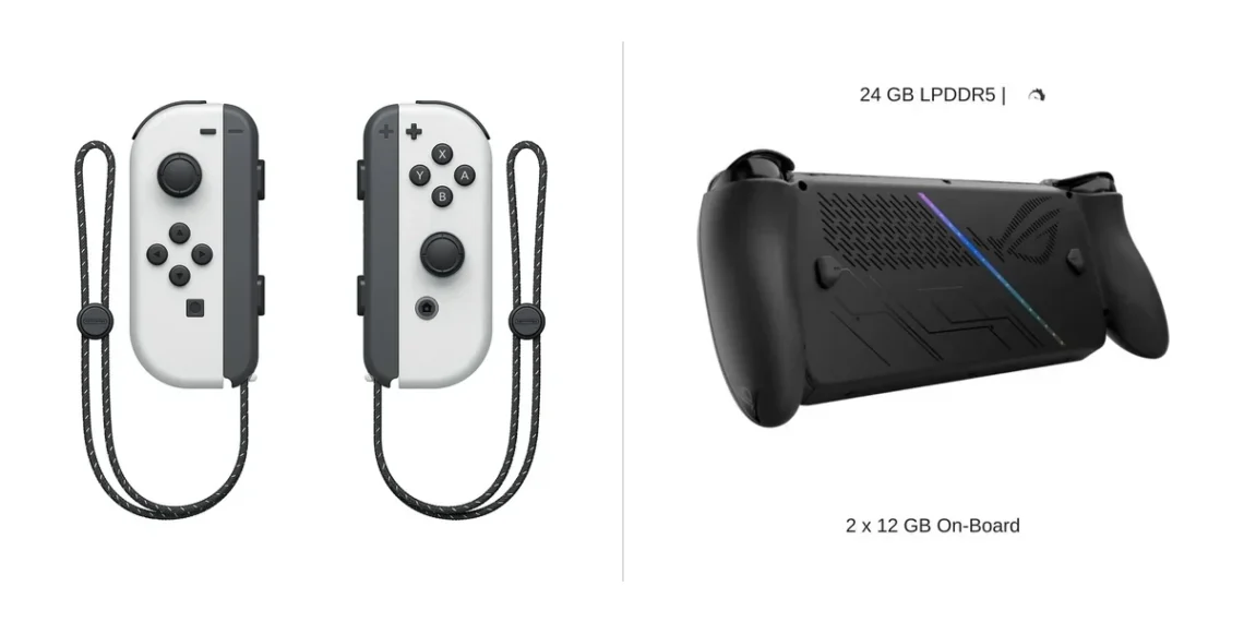 Comparison: Nintendo Switch OLED Model vs. ASUS ROG Ally X — side-by-side comparison