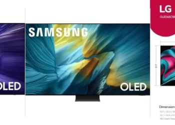 Comparison: Samsung S90F OLED vs. Samsung S95F OLED vs. LG C5 OLED — side-by-side comparison