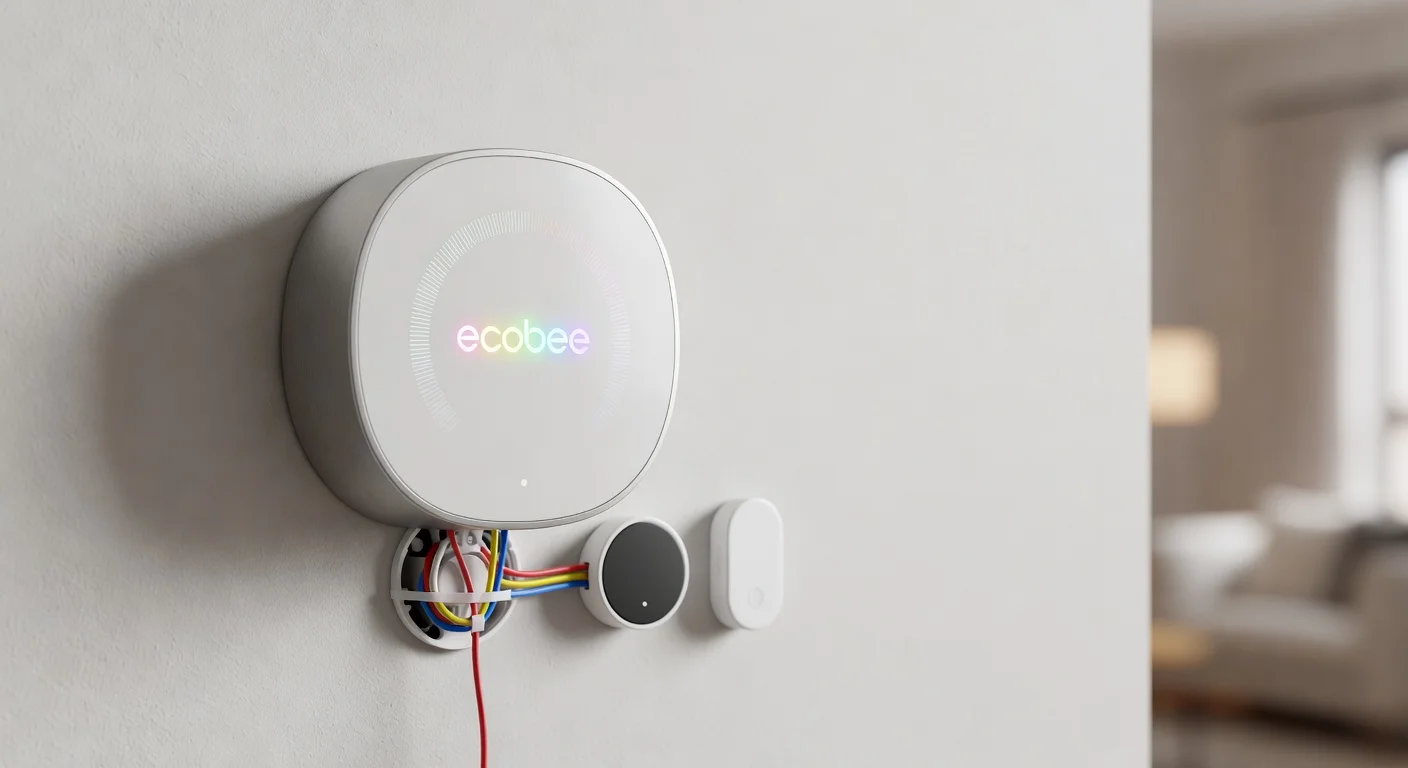 ecobee Smart Thermostat Premium - detail closeup