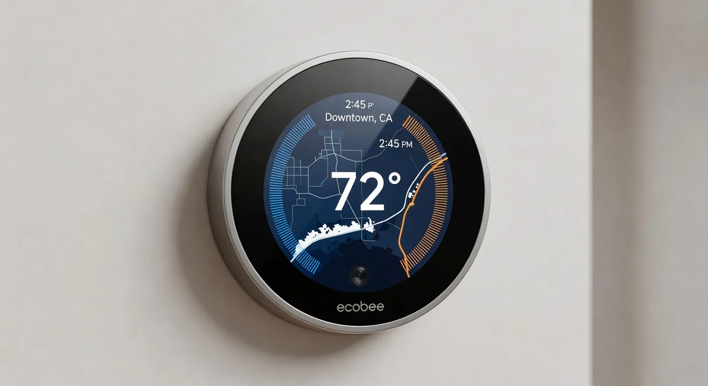 ecobee Smart Thermostat Premium - in-use shot