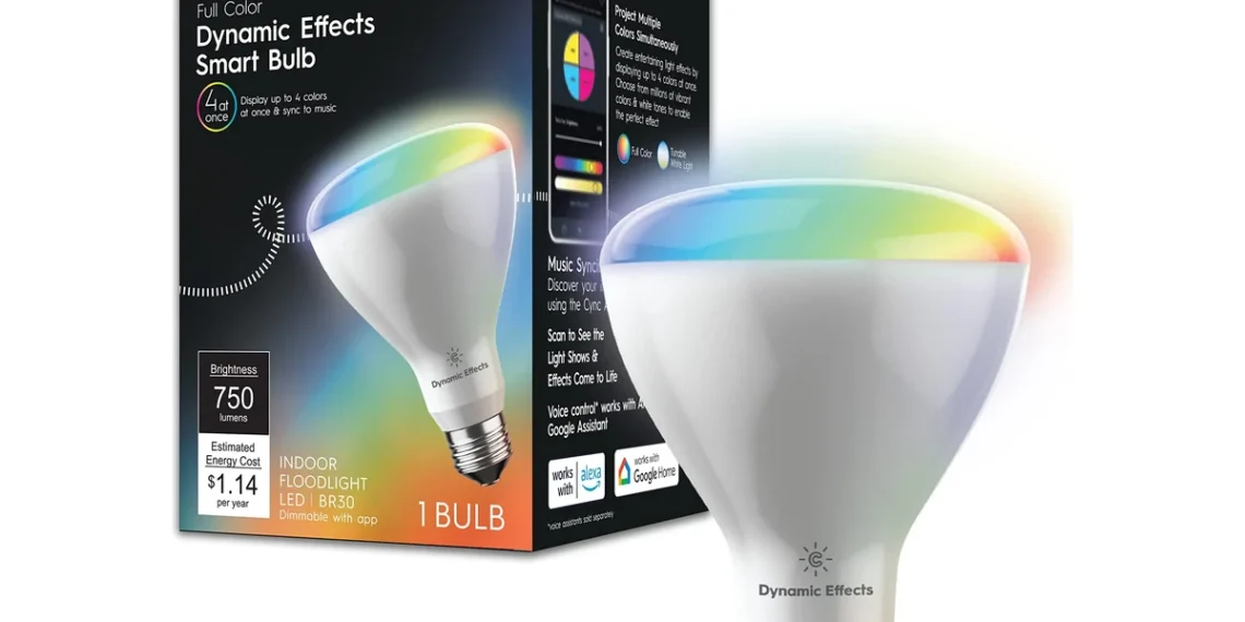GE Cync Dynamic Effects BR30 — official Amazon product image