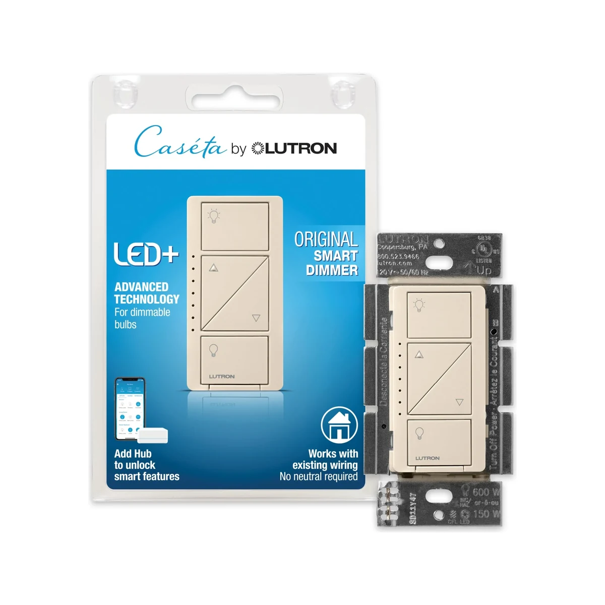 Lutron Caséta Wireless Dimmer Switch — Amazon gallery image 1