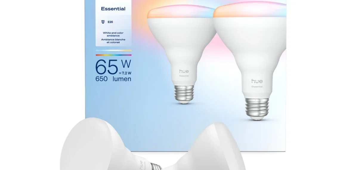 Philips Hue Essential BR30 Smart Bulb — official Amazon product image
