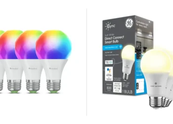 Comparison: Nanoleaf Essentials Matter A19 Bulb vs. GE Cync A19 Smart LED Bulb — side-by-side comparison